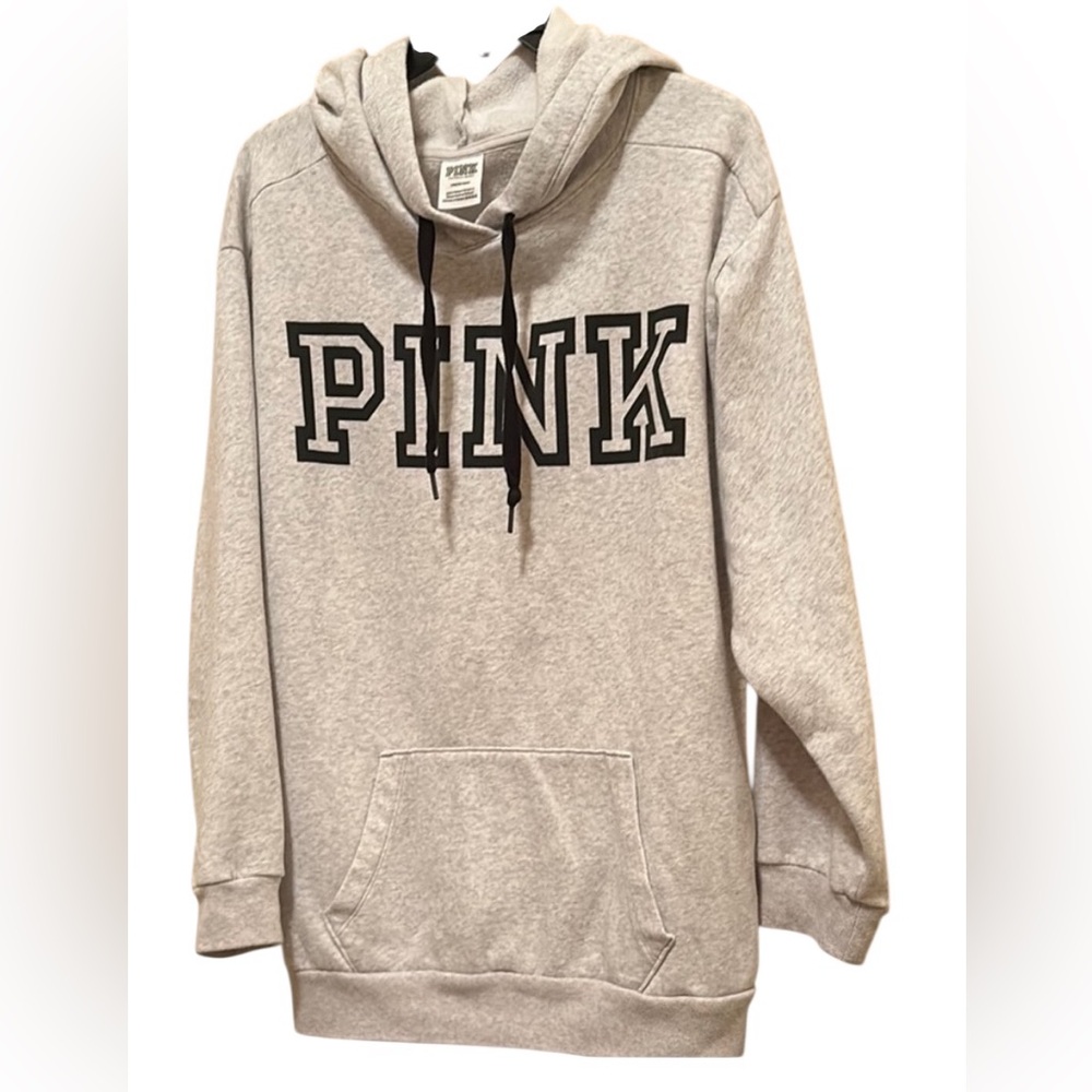 VICTORIA SECRET PINK EVERYDAY LOUNGE PULLOVER HOODIE SIZE L Grey
